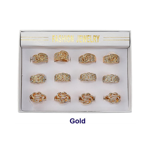 JAR46023 - Rhinestone Link Ring