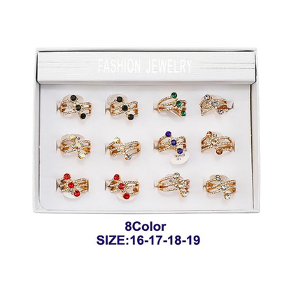 JAR46212 - Gemstone Twist Ring