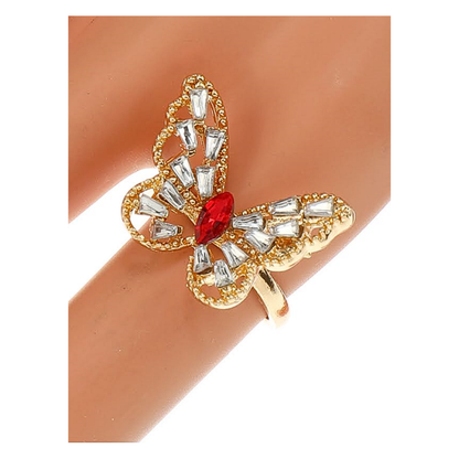 JAR46219 - Butterfly Emerald Cut Ring