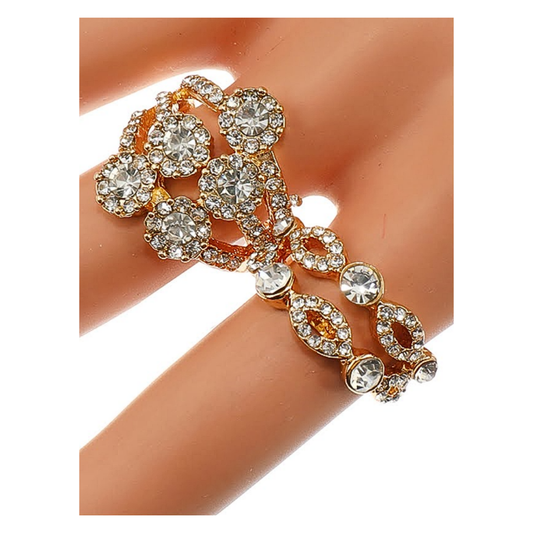 JAR46223 - Rhinestone Cluster Ring