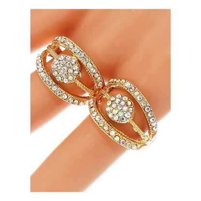 JAR46226 - Rhinestone Multi Line Ring