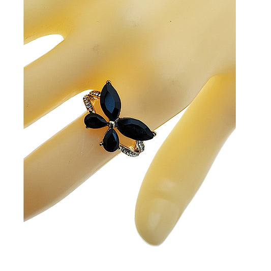 Crystal Butterfly Ring