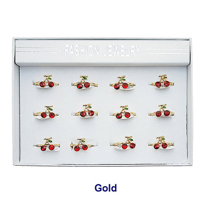 JAR49963 - Crystal Cherry Ring