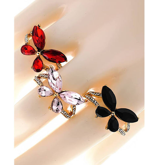 Crystal Butterfly Ring