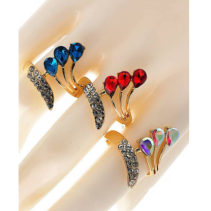 Crystal Cluster Twist Ring