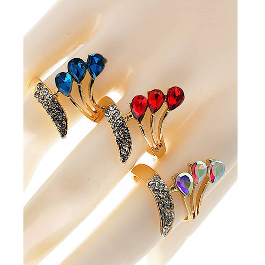 Crystal Cluster Twist Ring
