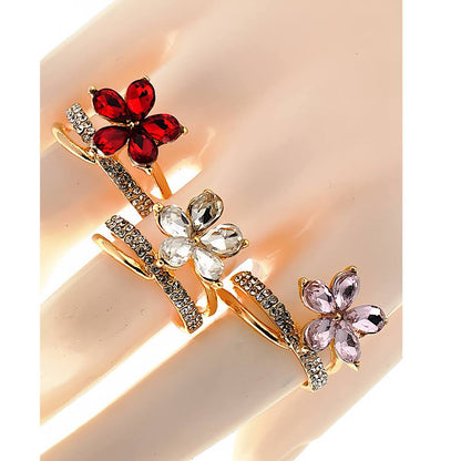 Crystal Flower Ring
