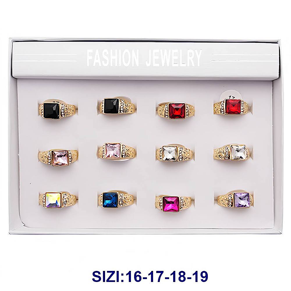 Square Stone Cocktail Ring