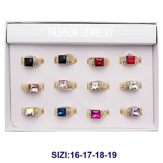 Square Stone Cocktail Ring
