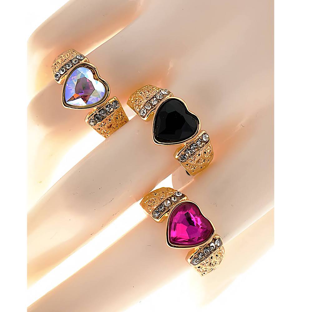 Heart Stone Cocktail Ring