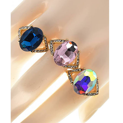 Oval Stone Cocktail Ring