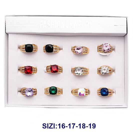 Square Stone Cocktail Ring