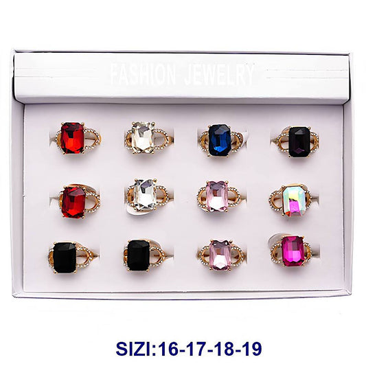 Rectangle Stone Cocktail Ring