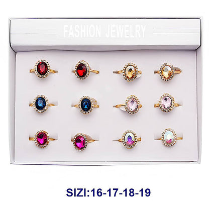 Oval Stone Halo Cocktail Ring