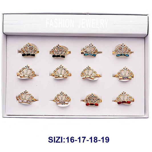 Rhinestone Tiara Ring