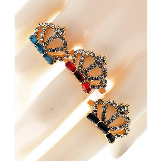 Rhinestone Tiara Ring