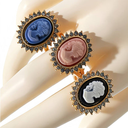 Vintage Victorian Lady Cameo Ring