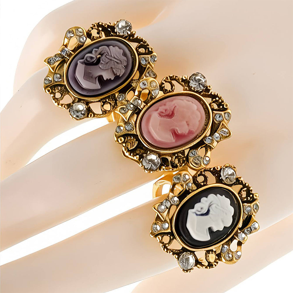 Vintage Victorian Lady Cameo Ring