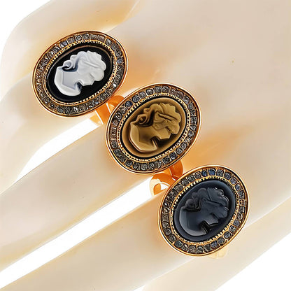 Vintage Victorian Lady Cameo Ring