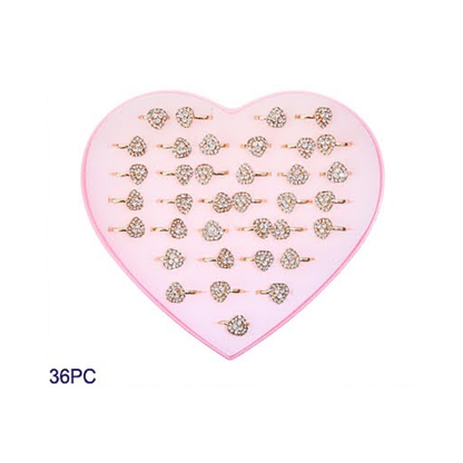 JAR35528 - 36PCS Rhinestone Ring