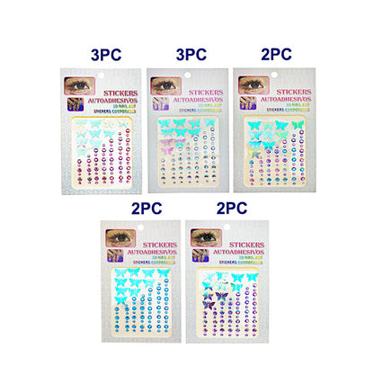 Adhesive Butterfly Face Gem