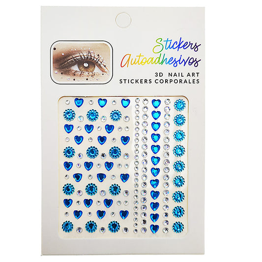JBP48935 - Heart Adhesive Face Gem