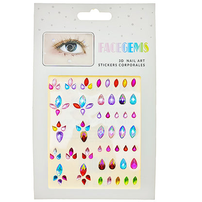 JBP48942 - Teardrop Adhesive Face Gem