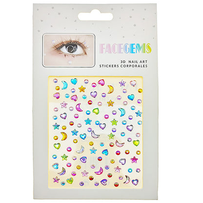 JBP48943 - Moon & Stars Adhesive Face Gem