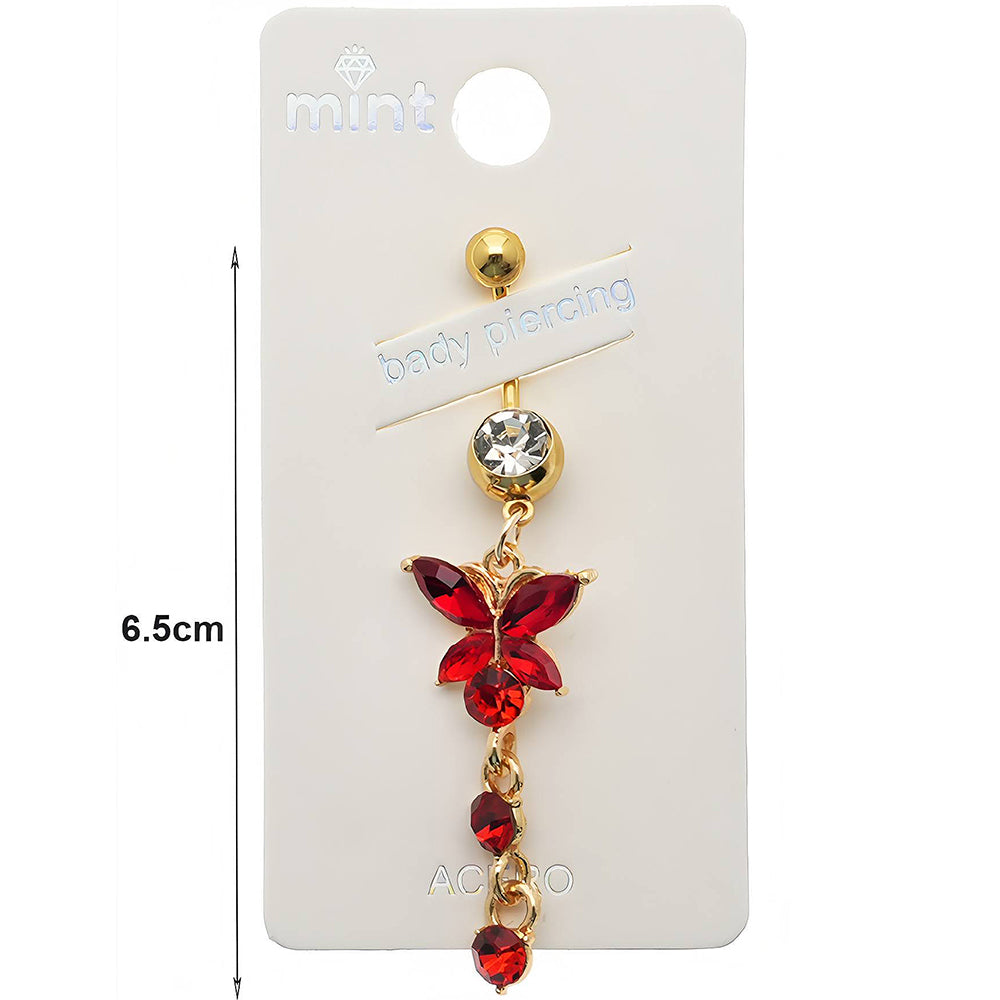 Butterfly Dangle Belly Navel Ring
