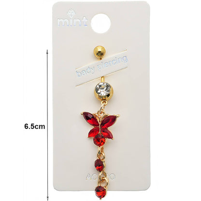 Butterfly Dangle Belly Navel Ring