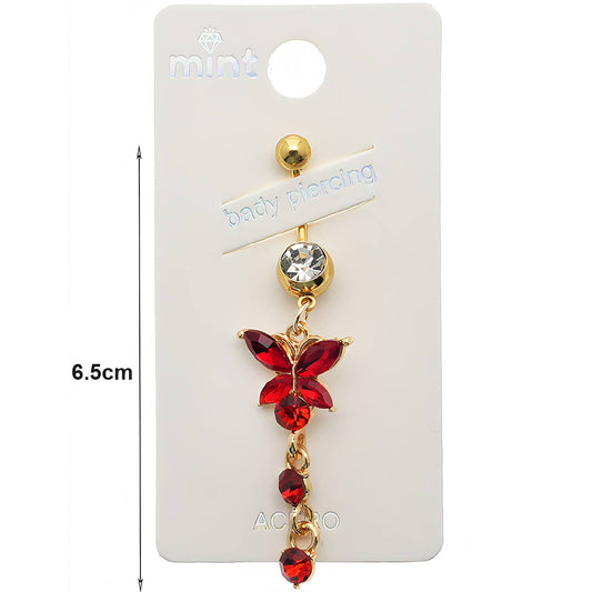 Butterfly Dangle Belly Navel Ring