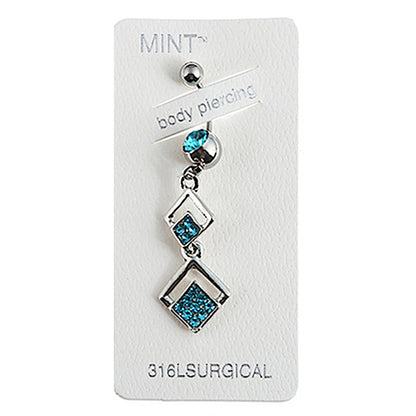 JBP38108 - Square Drop Belly Ring