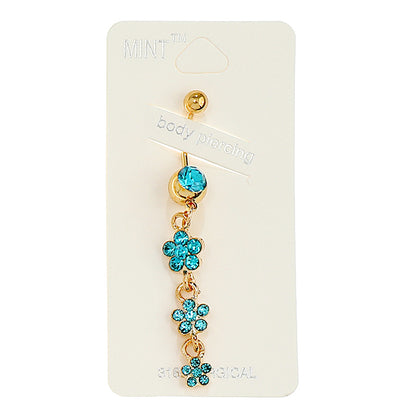 JBP38112 - Flower Drop Belly Ring