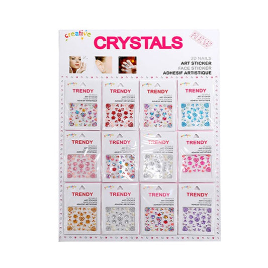 JBP42526 - Festive Adhesive Face Gem Assortment