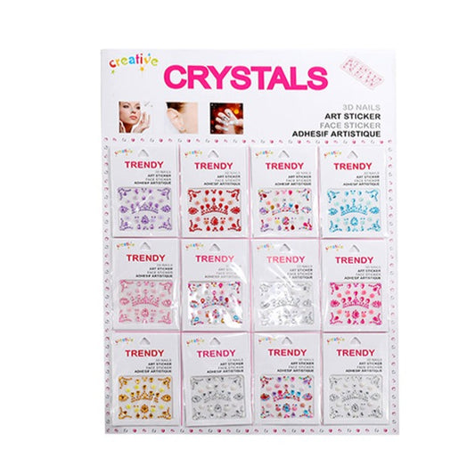 JBP42527 - Festive Adhesive Face Gem Assortment