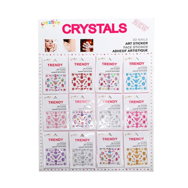 JBP42528 - Festive Adhesive Face Gem Assortment