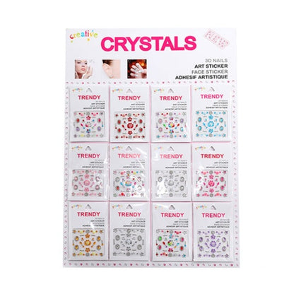 JBP42529 - Festive Adhesive Face Gem Assortment