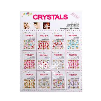 JBP42530 - Festive Adhesive Face Gem Assortment