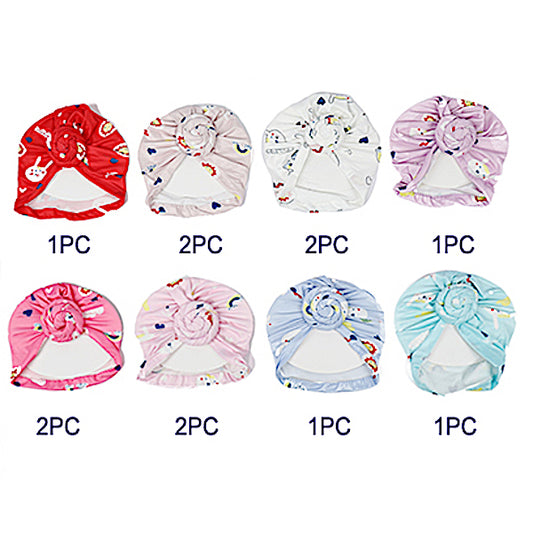 12 PCS Assorted Pattern Kids Turban