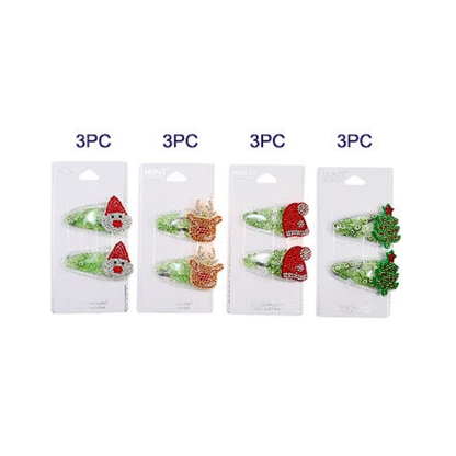 JH38744 - Christmas Hair Clip Set