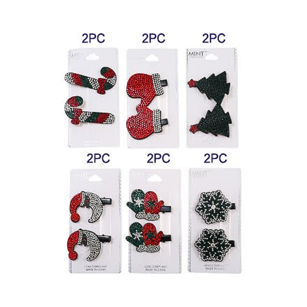 JH38749 - Christmas Hair Clip Set