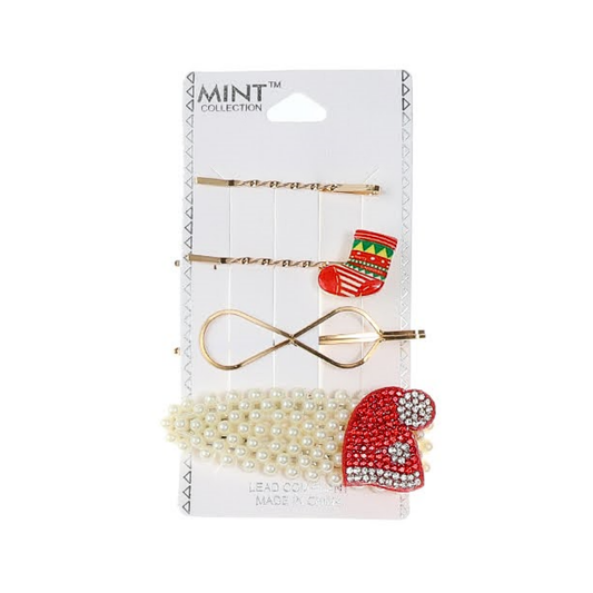 JH38947 - Christmas Hair Clip Set