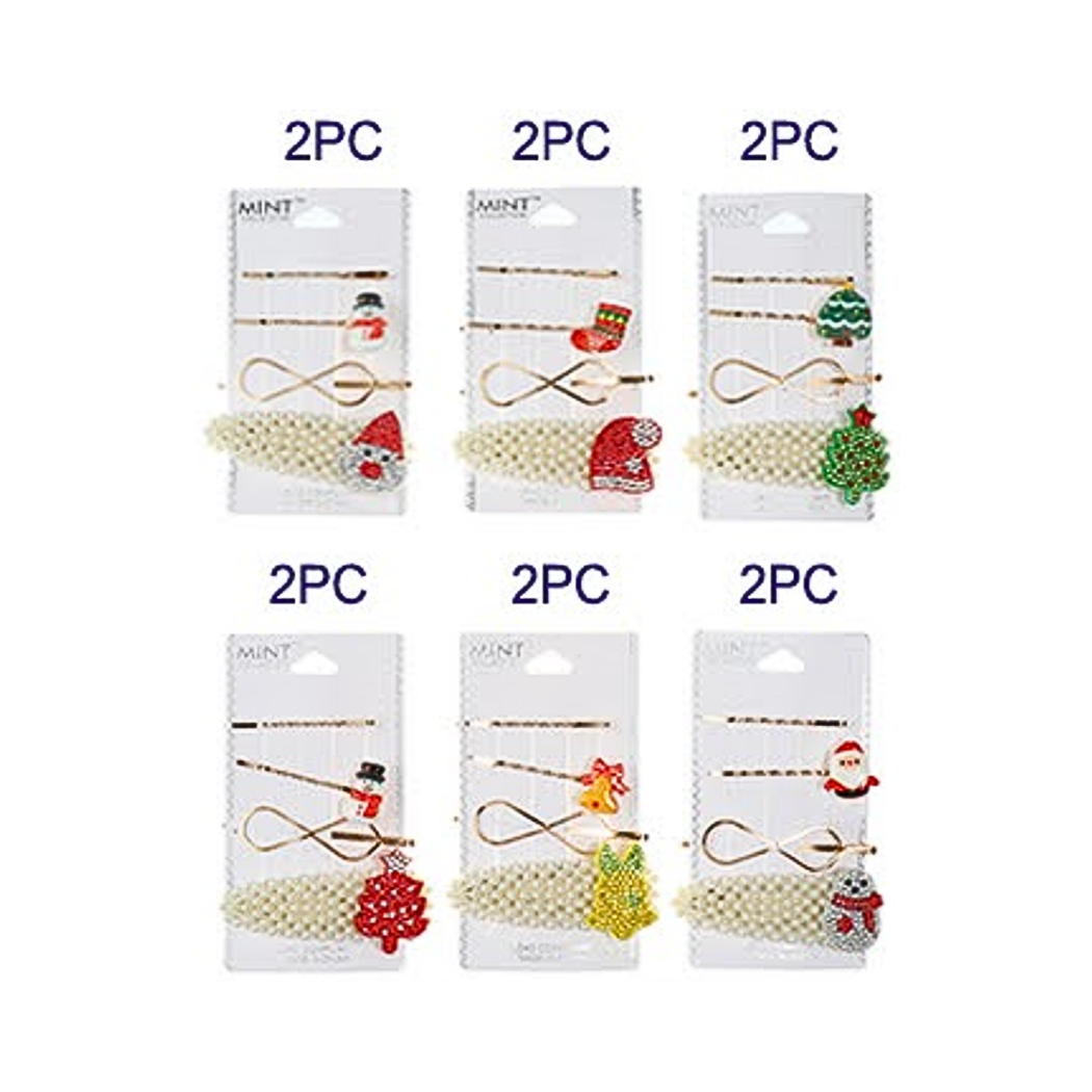 JH38947 - Christmas Hair Clip Set