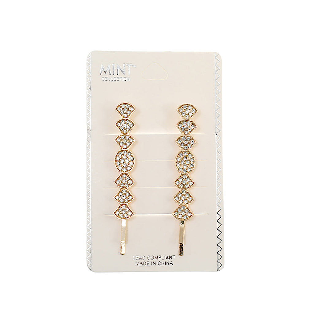 JH41184 - Rhinestone Hair Pins Set