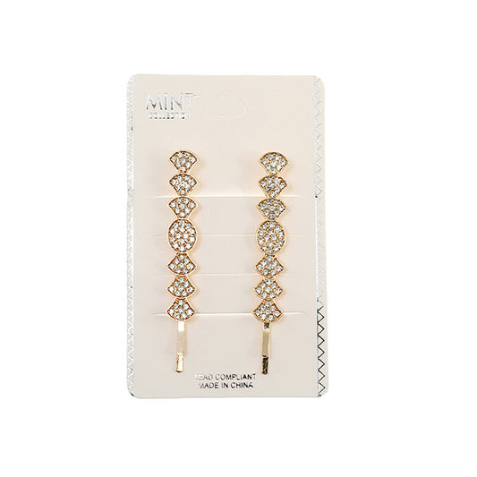 JH41184 - Rhinestone Hair Pins Set