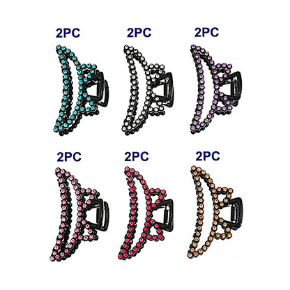 JH44197 - Rhinestone Cat Ears Claw Clip