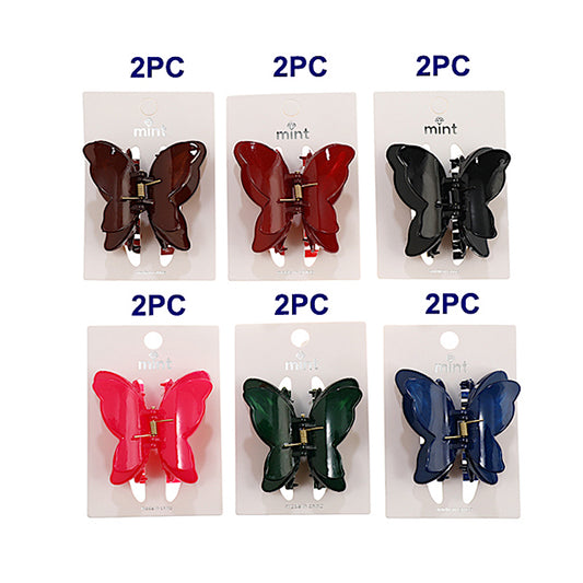 JH44495 - Glossy Butterfly Claw Clip