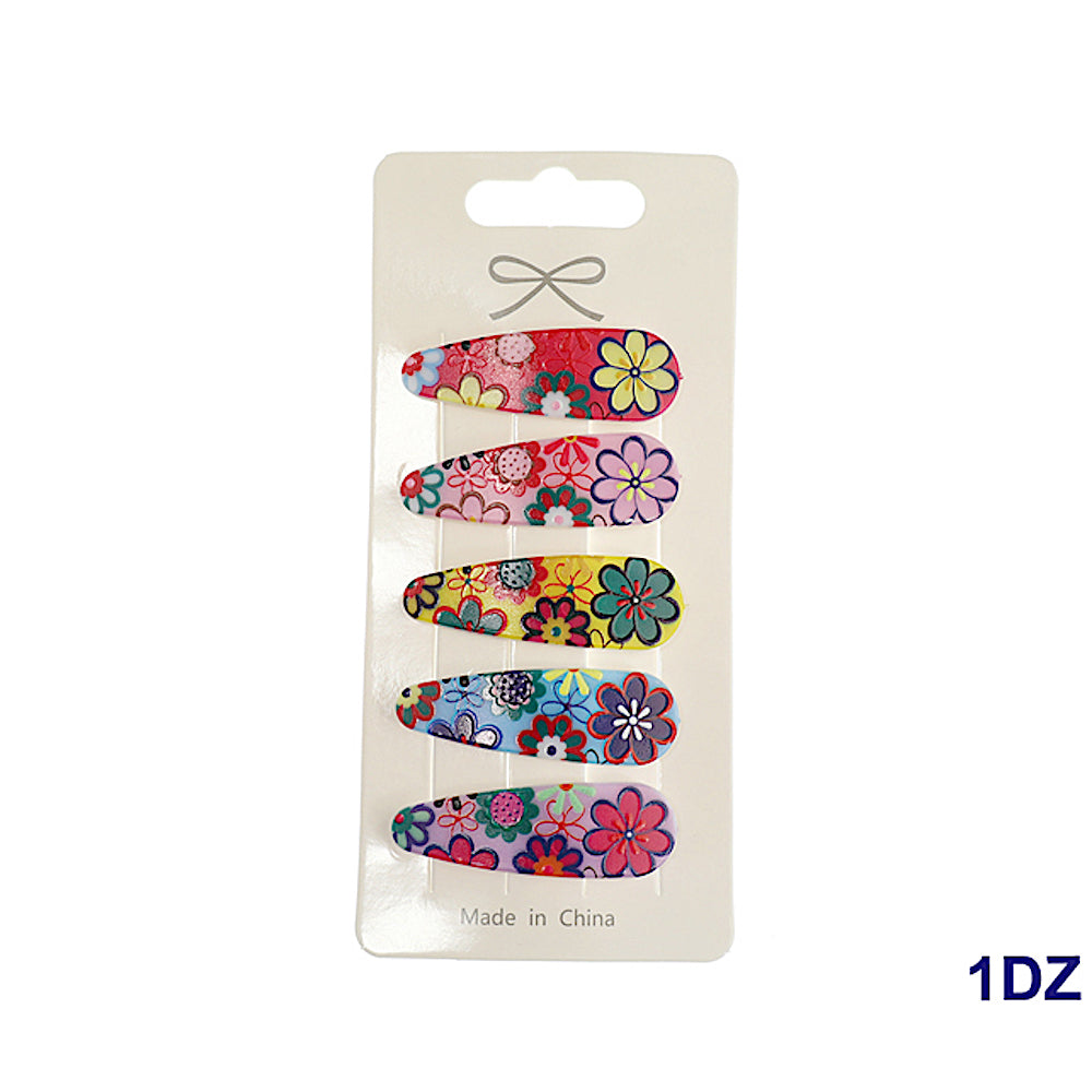 Colorful Bohemian Flower Hair Clip Set