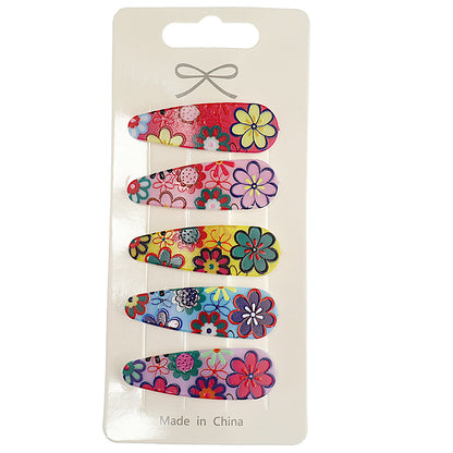 Colorful Bohemian Flower Hair Clip Set