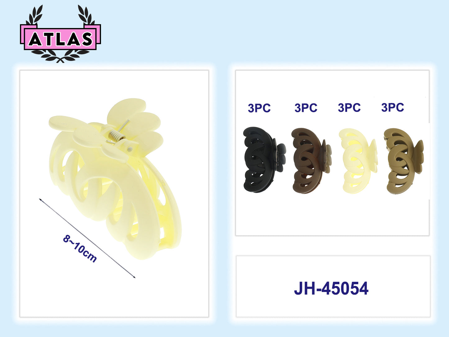 JH45054 - Matte Butterfly Claw Clip